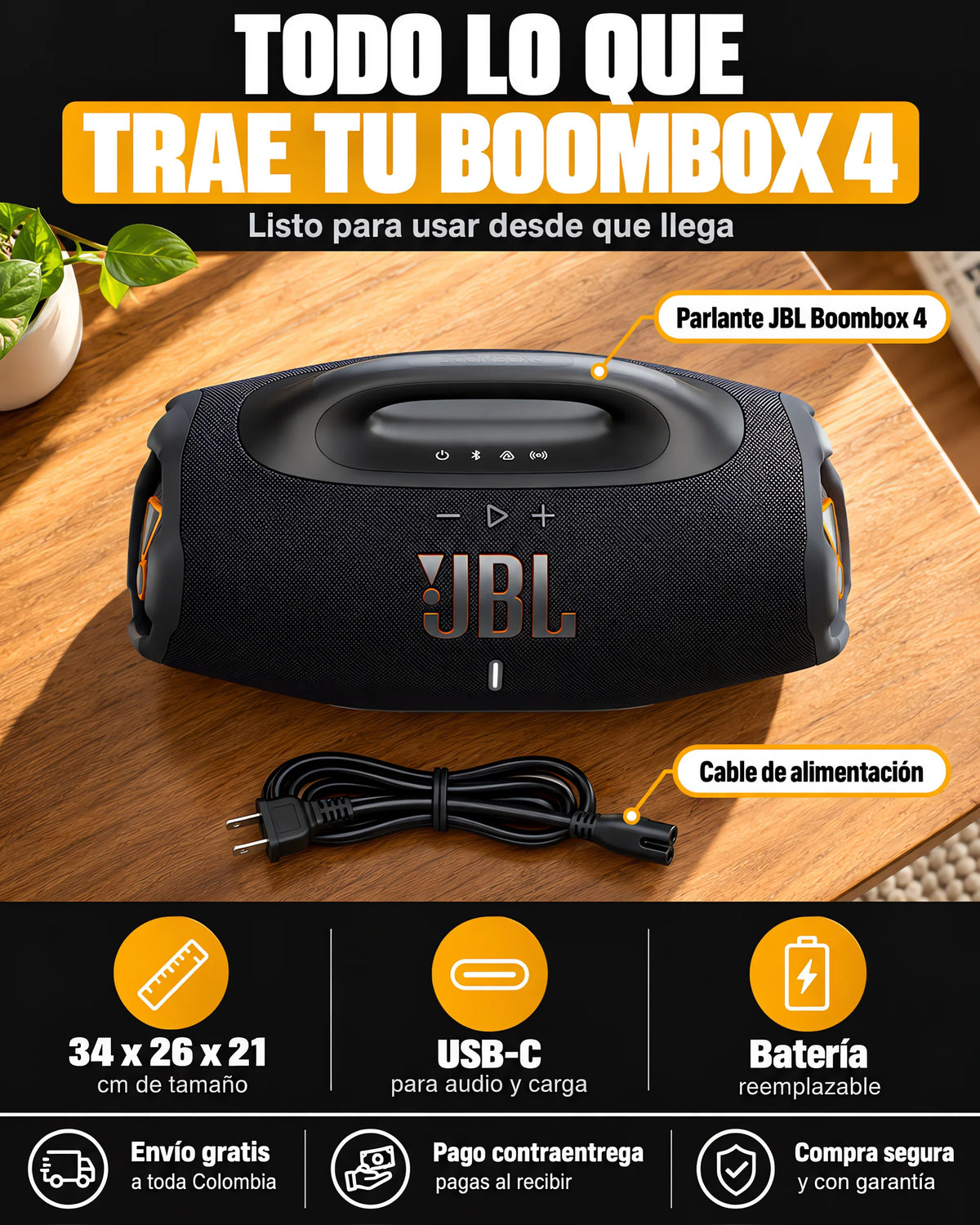 Parlante JBL Boombox 4